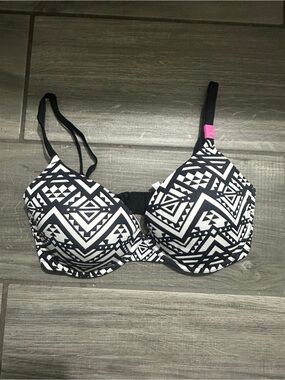 Black & White tribal Aztec Victoria secret pink  Underwire Push-Up Bra